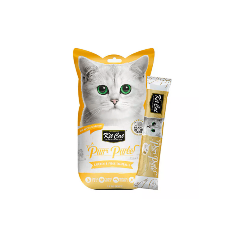 Kit Cat Purrpuree Pure de Pollo y Fibra para Gatos 60g