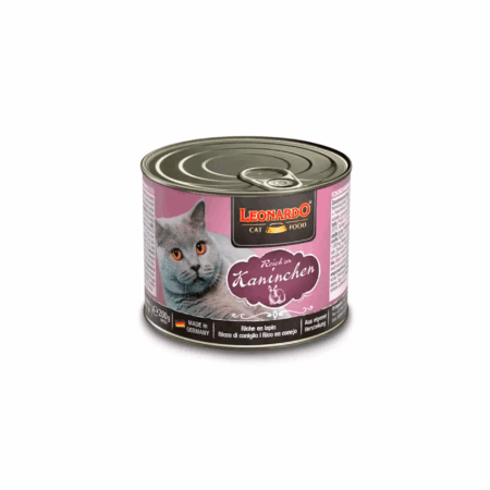 Lata Leonardo Feline Rico en Conejo 200g