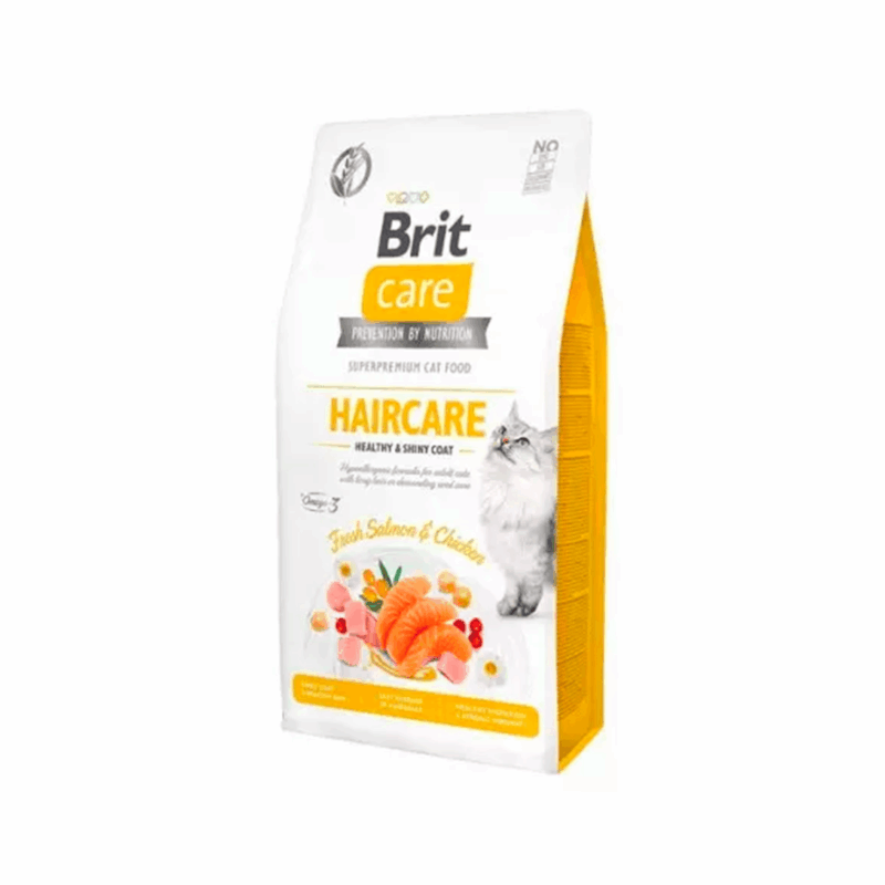 Brit care gato grain free haircare healthy shiny coat 400gr - 7Kg