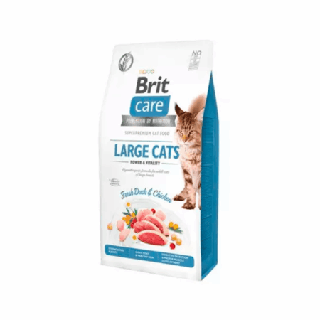 Brit care gato grain free power vitality razas grandes 400gr - 7Kg