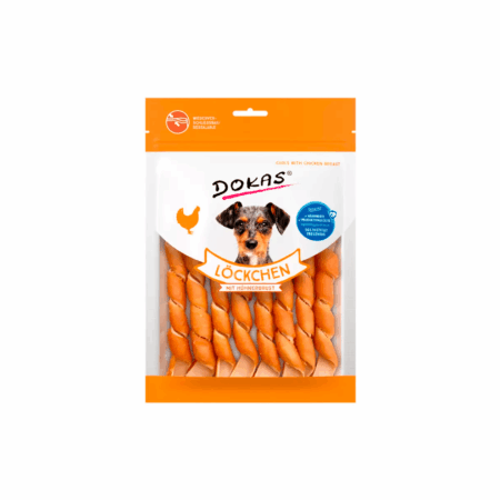Dokas Espirales de Pechuga de Pollo para Perros 120g
