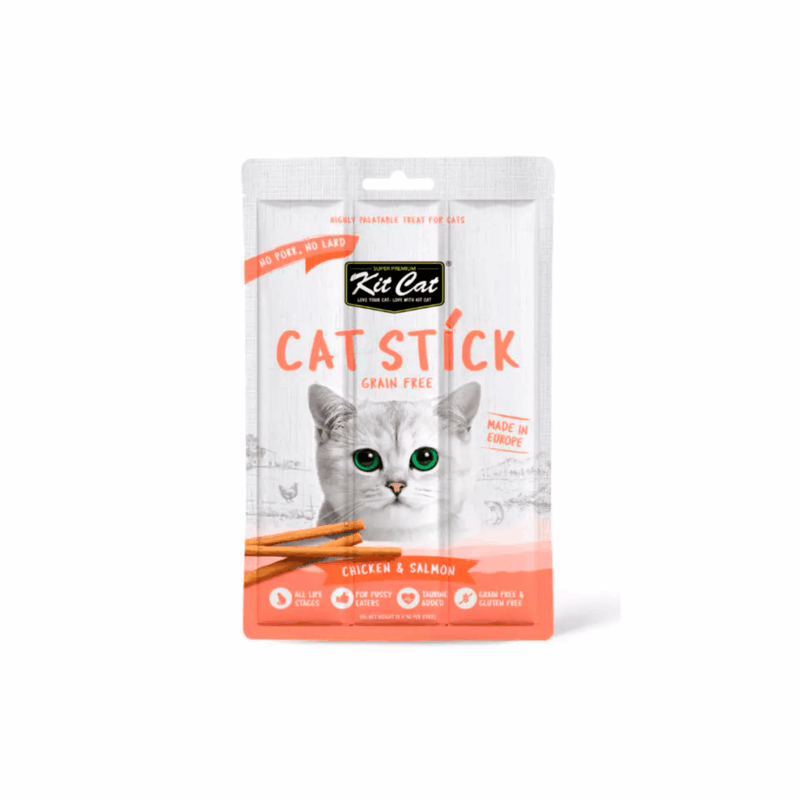 Kit Cat Cat Stick Pollo & Salmón para Gatos