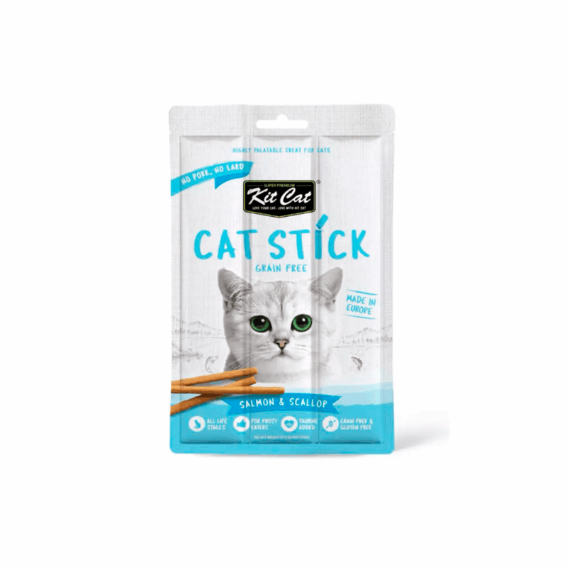 Kit Cat Cat Stick Salmón & Vieira para Gatos