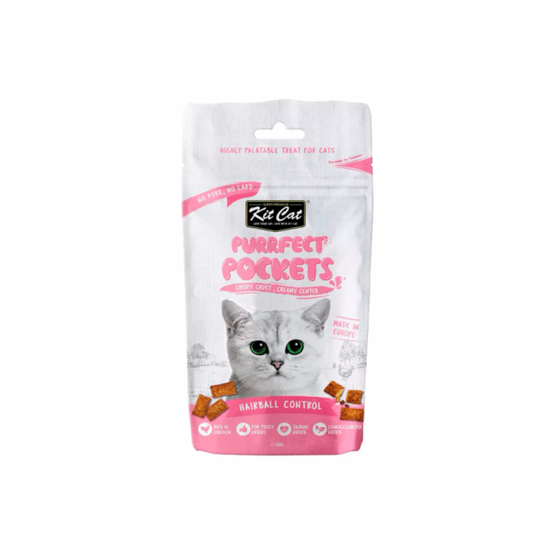 Kit Cat Purrfect Pockets Hairball Control Snack para Gatos