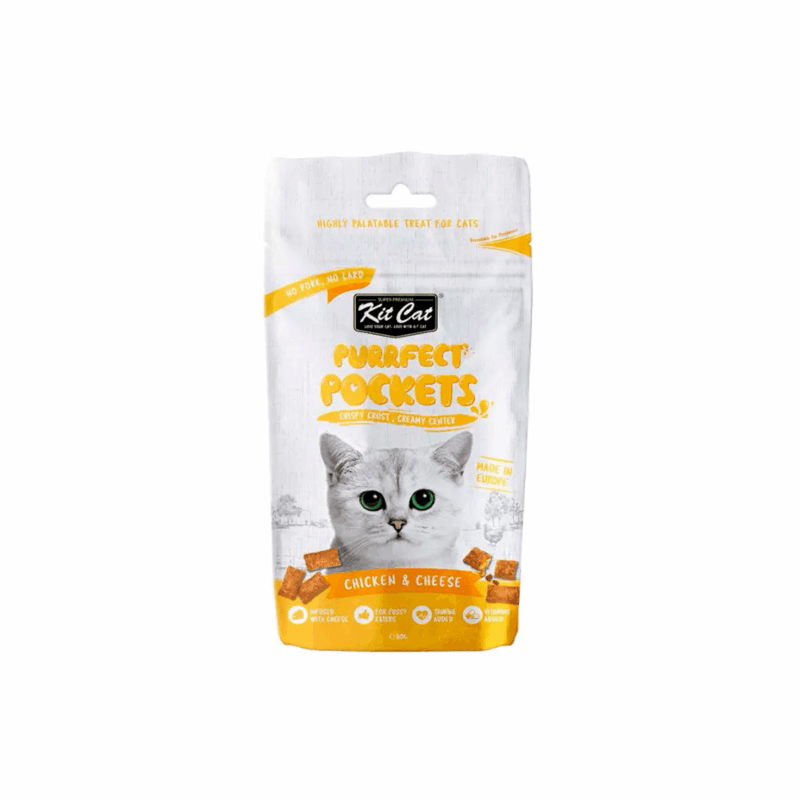 Kit Cat Purrfect Pockets Pollo y Queso para Gatos