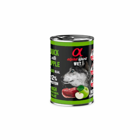 Lata Alpha Spirit Grain Free Pato y Manzana 400gr
