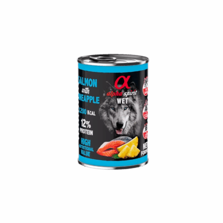 Lata Alpha Spirit Grain Free Salmon y Piña 400gr