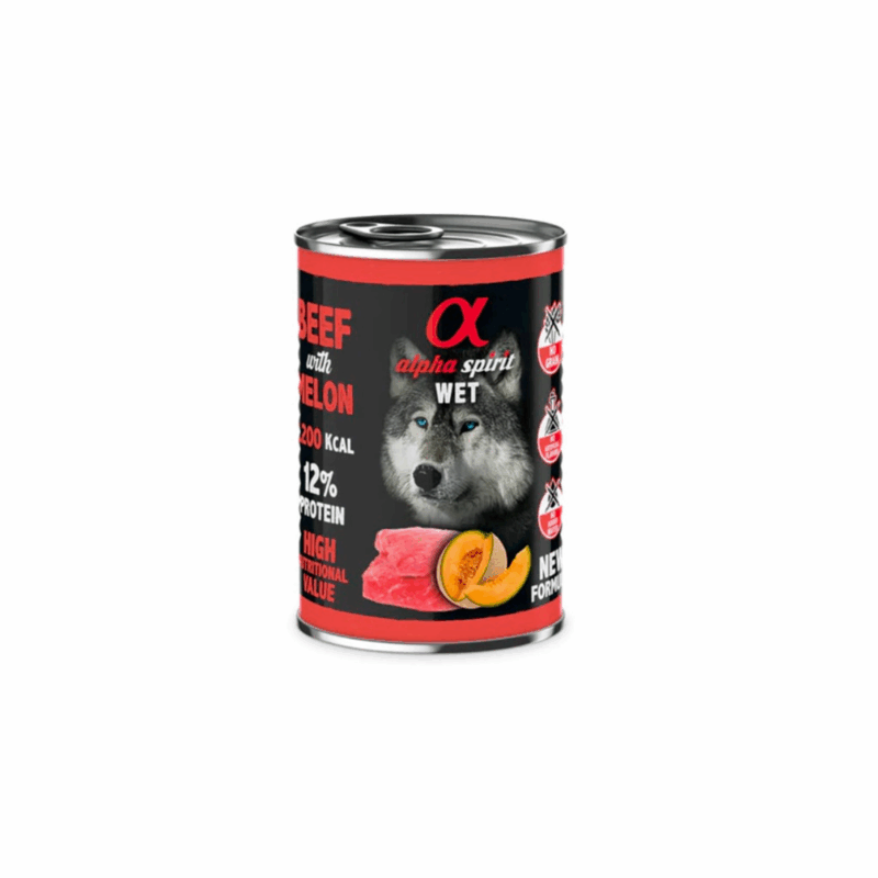 Lata Alpha Spirit Grain Free Ternera y Melon 400gr