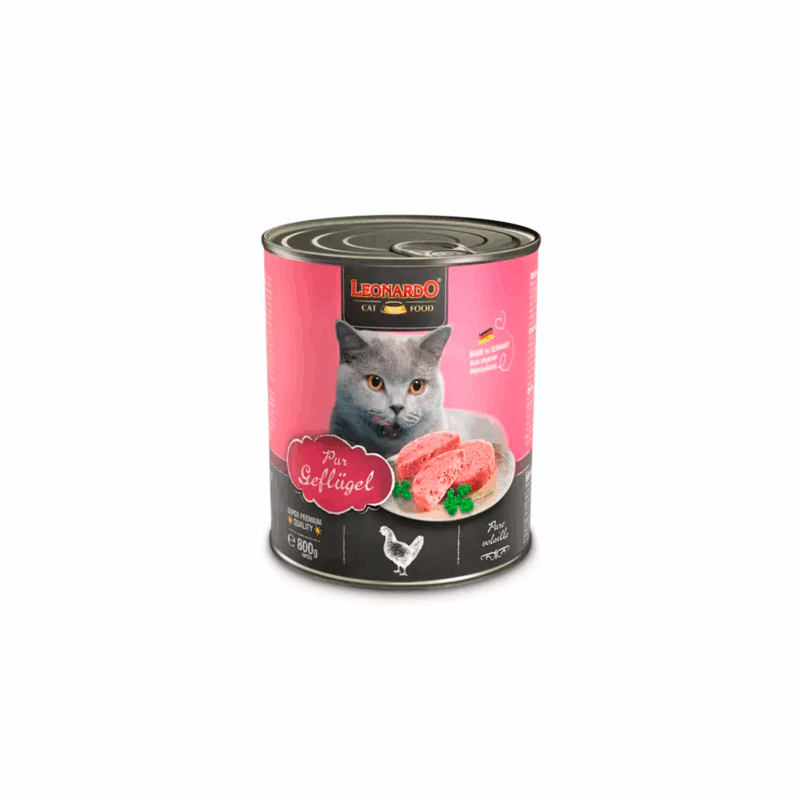 Lata Leonardo Feline Puro en Ave 800g