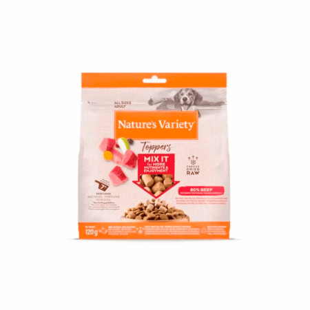 Nature's Variety Snack Toppers Mix It Liofilizado Buey