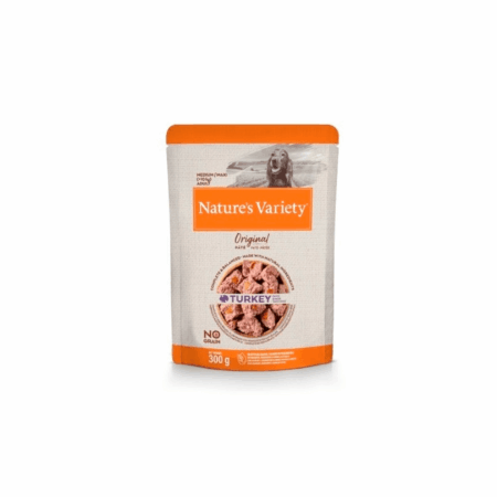 Nature´s variety adult paté de pavo para perros medium-maxi 300G