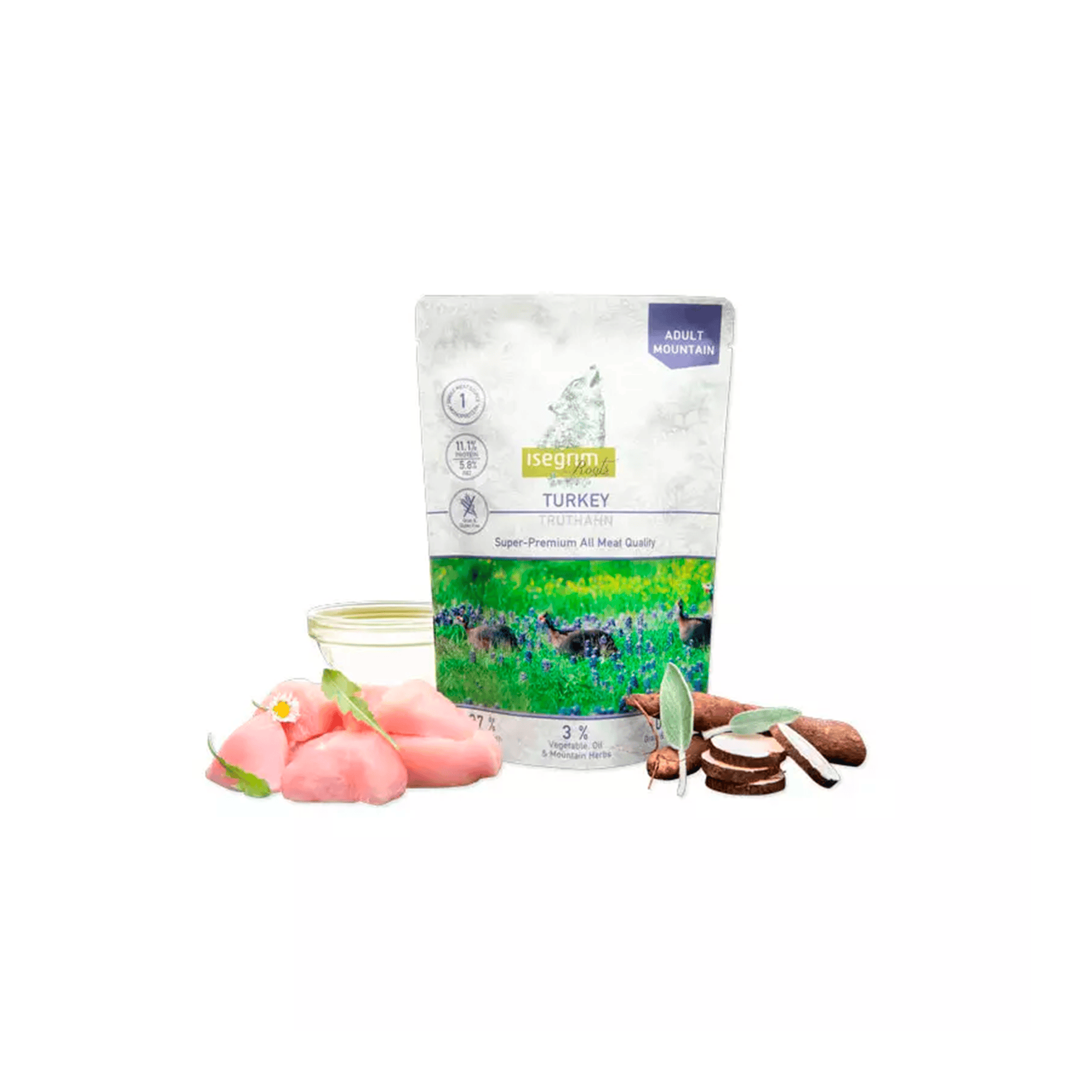 Sobre Isegrim Roots Super Premium Adult Pavo