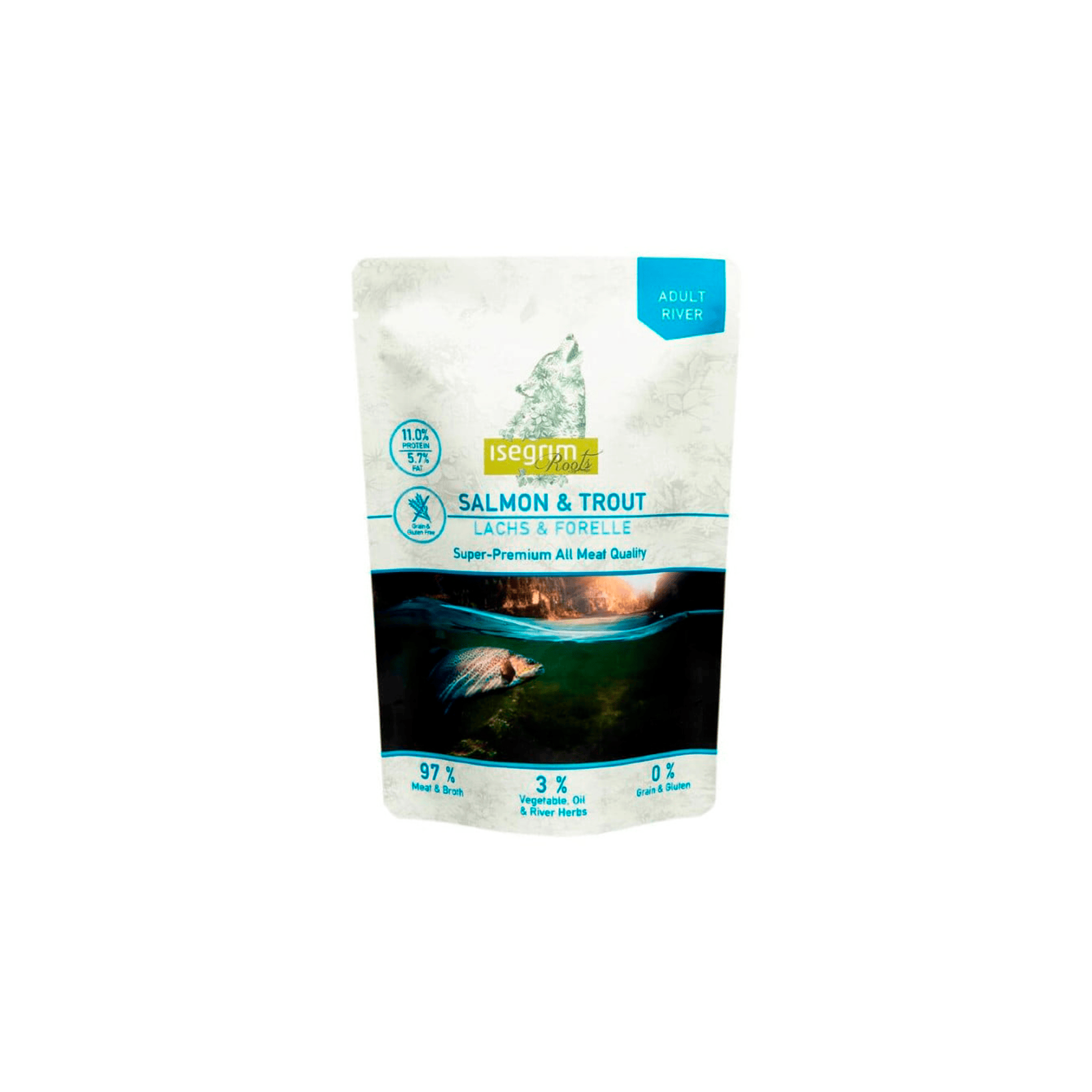 Sobre Isegrim Roots Super Premium Salmón y Trucha