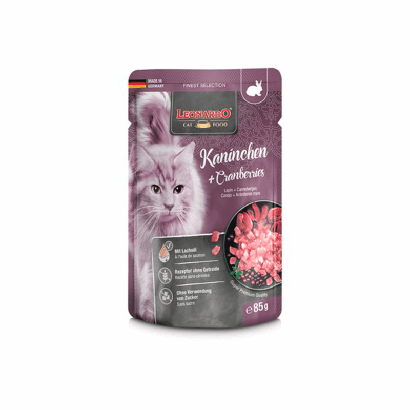 Sobre Leonardo Menu Conejo y Arándano Rojo 85g