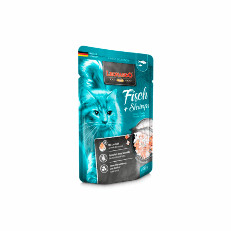 Sobre Leonardo Menu Pescado y Gambas 85g