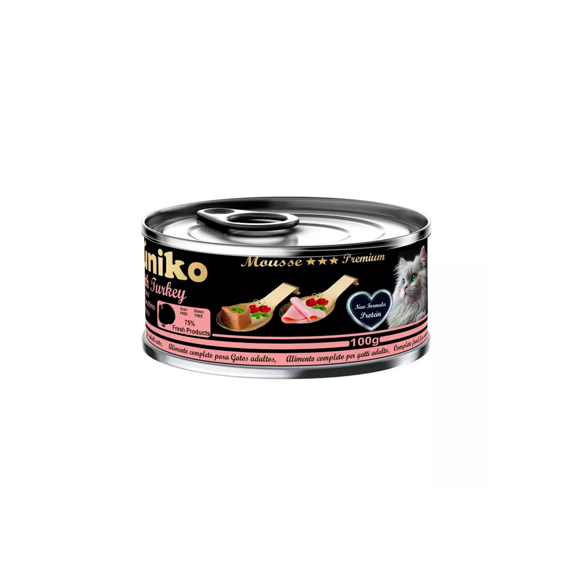 Úniko Adult Sabor a Pavo para Gatos Lata 100g