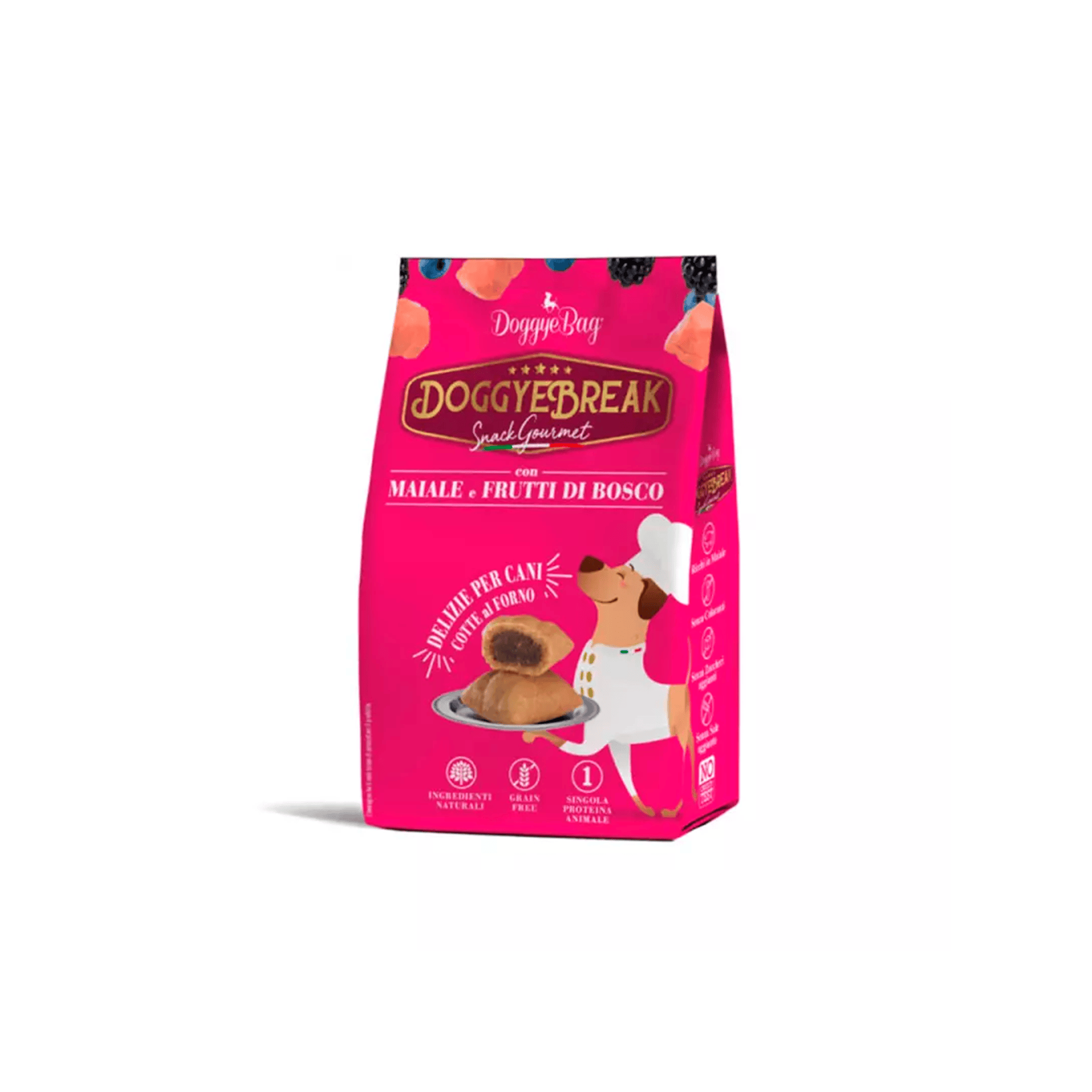 Snacks DoggyeBreak DoggyeBag con Cerdo y Bayas para Perros
