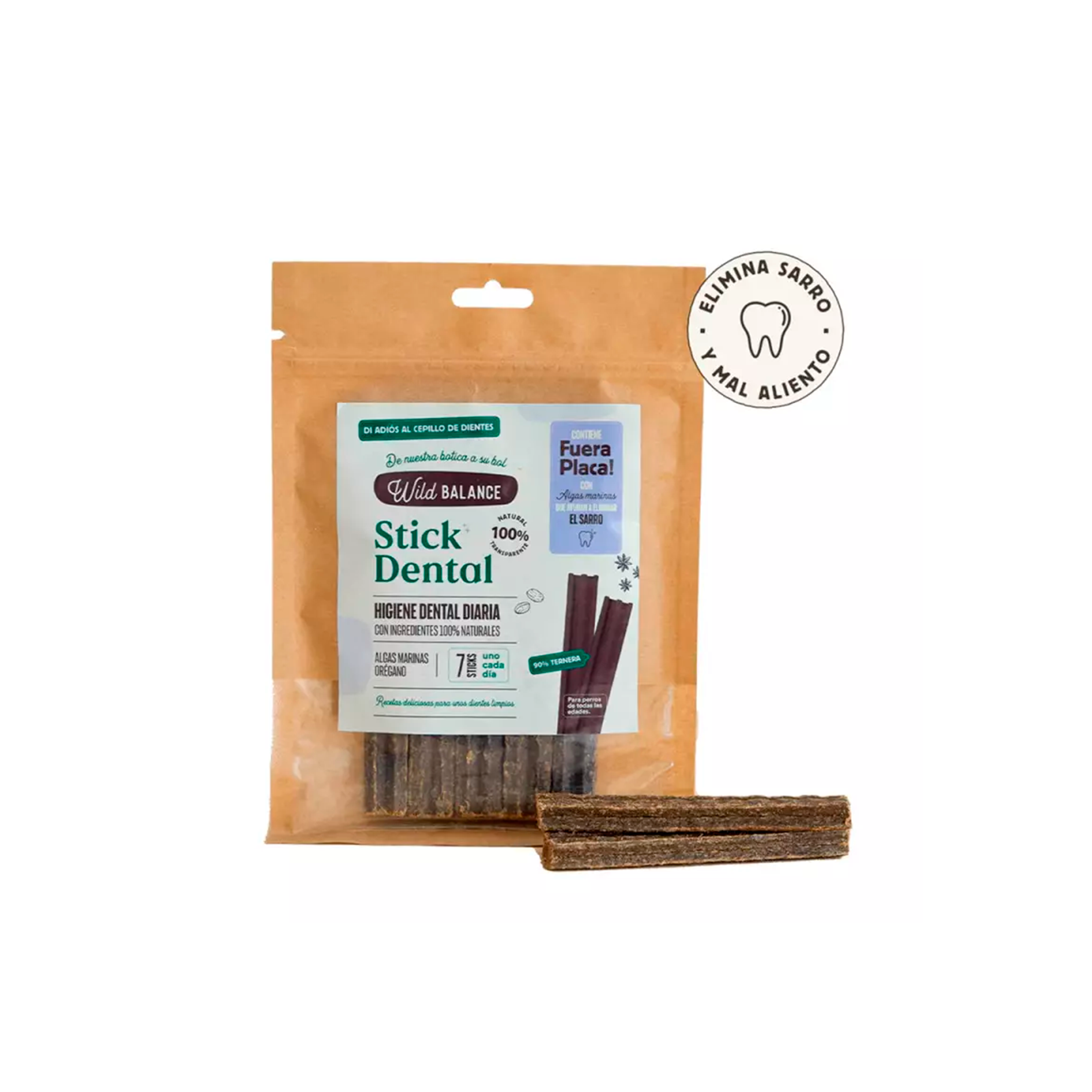 Snacks Wild Balance Sticks Dentales de Ternera para Perros