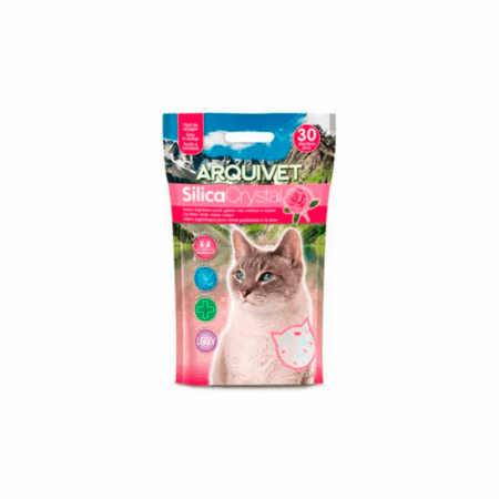 Arena de Sílice Para Gato con Aroma a Rosas