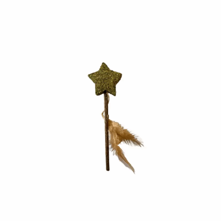 Euphoria Stick Estrella con Pluma y Catnip 12cm