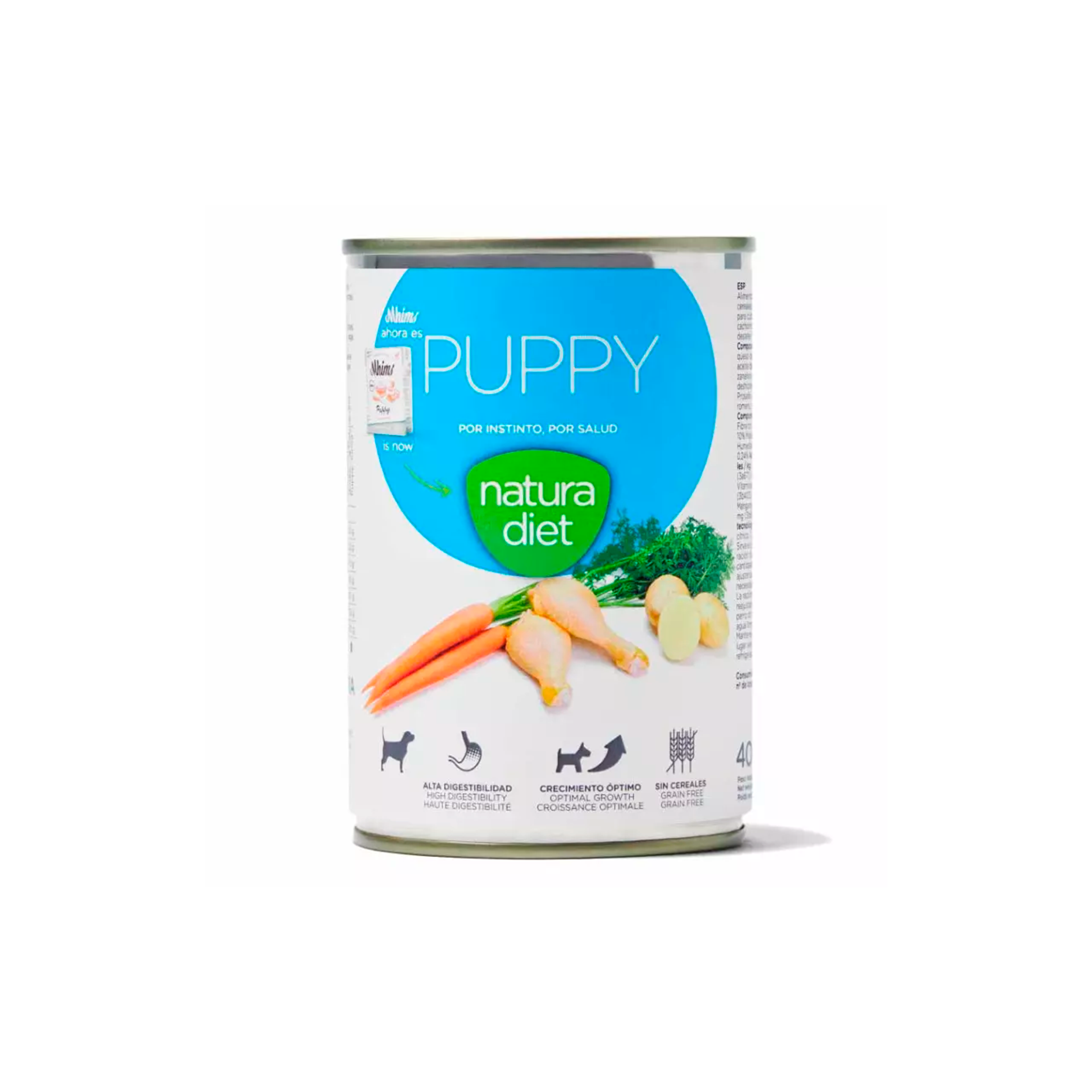 Lata natura diet dog cachorro 400Gr