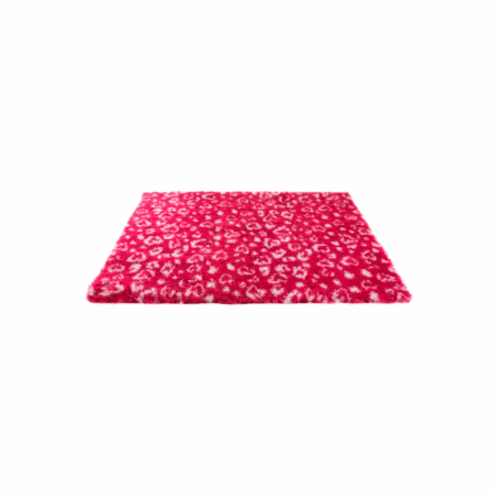 Alfombra Hipoalergénica Leopardo Rojo x Metro