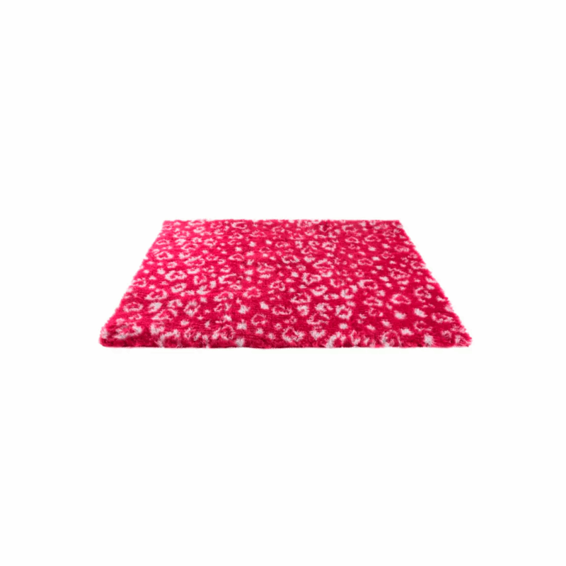 Alfombra Hipoalergénica Leopardo Rojo x Metro