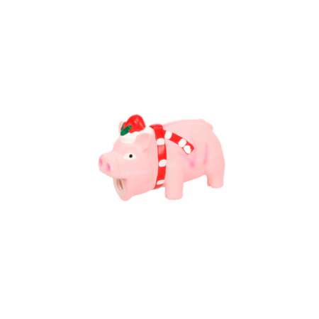 Juguete latex Navidad cerdo