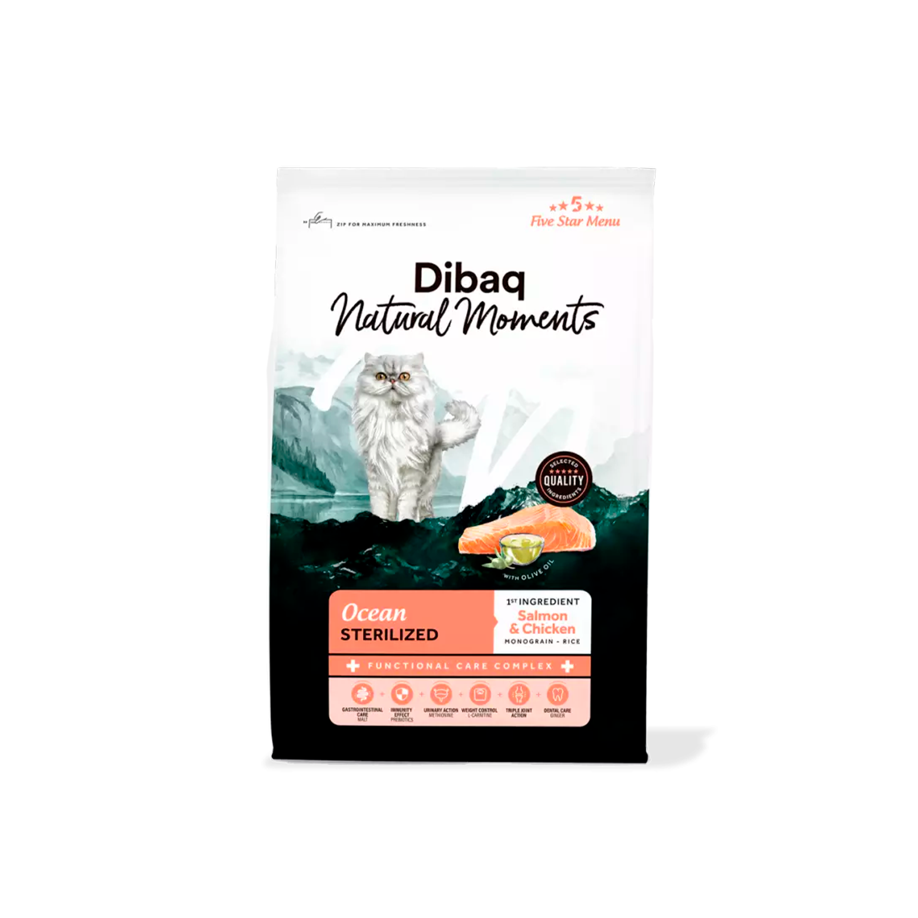 Dibaq Natural Moments Ocean Sterilized Salmón y Pollo para Gatos