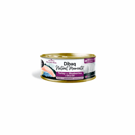 Dibaq Natural Moments Pavo con Arándanos para Gatos Lata 70g