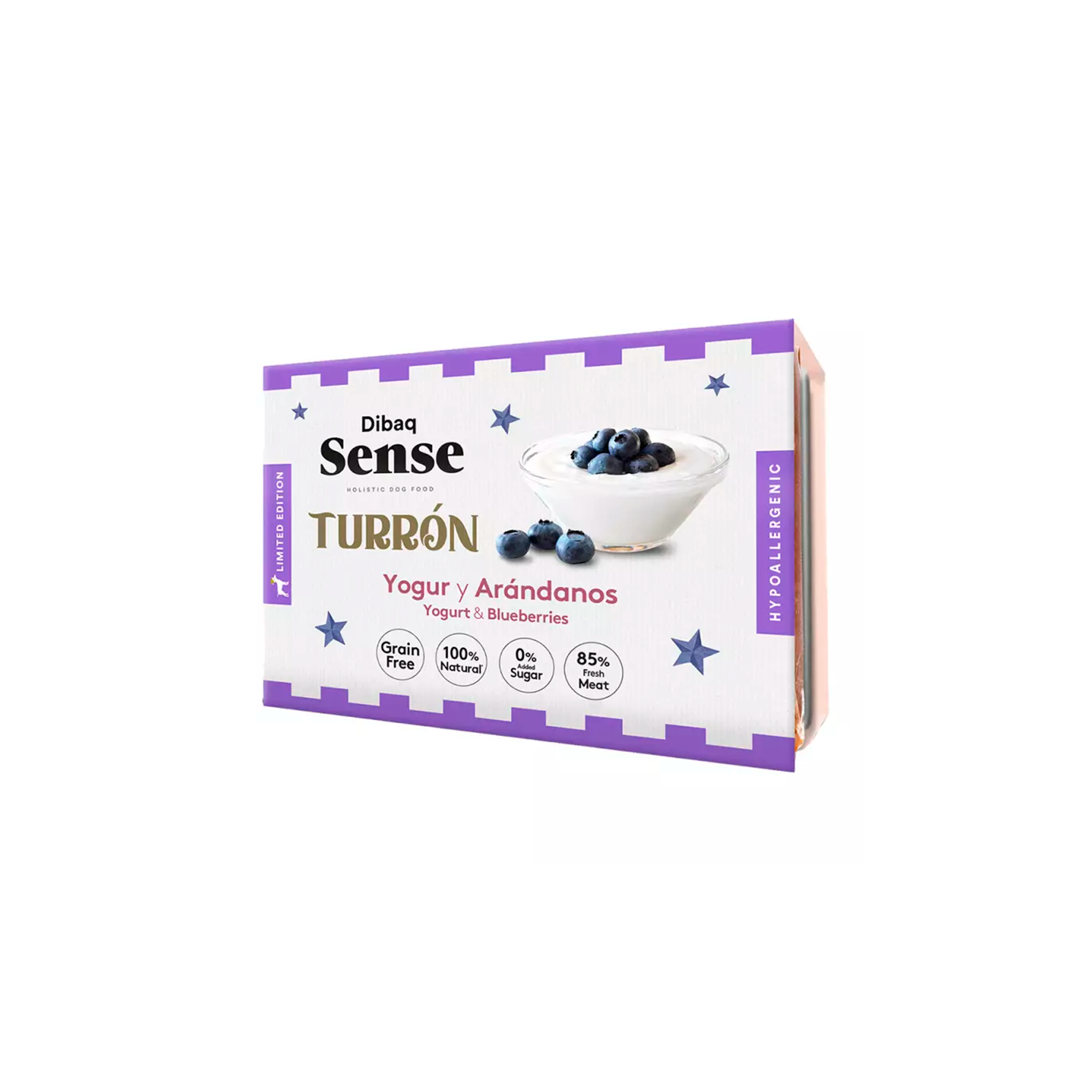 Dibaq Sense Turrón Yogur y Arándanos para Perros 185g