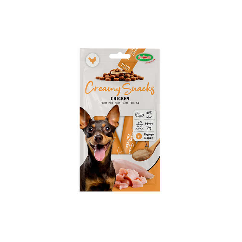 Creamy Snacks Dog Pollo 60g (4p)