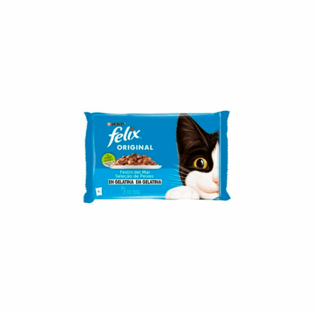 Purina Felix Selección de Pescados en Gelatina 4 x 85g
