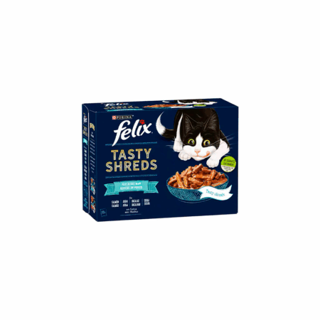 Purina Felix Tasty Shreds Festin del Mar 12x80g