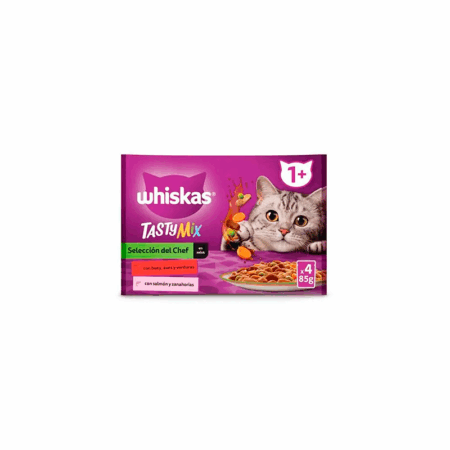 Whiskas Tasty Mix Selección del Chef Salsa para Gatos 4x85g