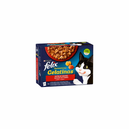 Purina Felix Sensations Gelatinas Surtido de Sabores Sobres 12x85g