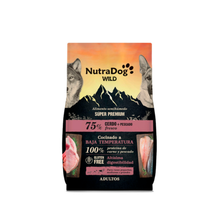 NutraDog Wild Premium Cerdo y Pescado para Perros