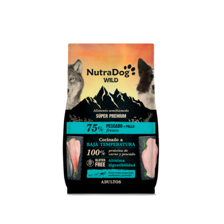 NutraDog Wild Premium Pescado y Pollo para Perros
