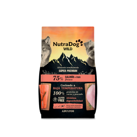 NutraDog Wild Premium Salmón y Pavo para Perros