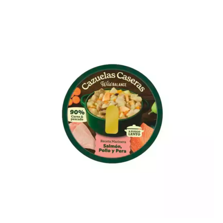 Cazuela Casera de Salmón, Pollo y Pera para Perros