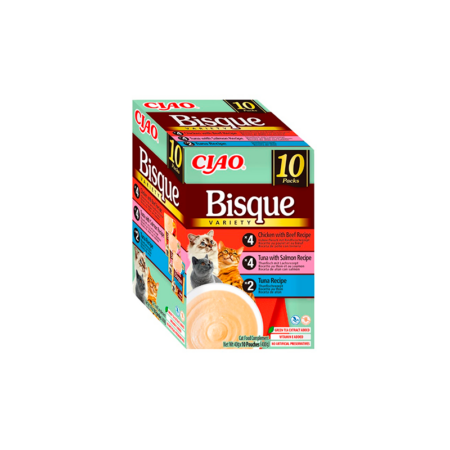 Churu CAT BISQUE Multipack Buey&Salmón&Atún