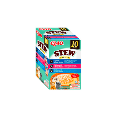 Churu CAT STEW Multipack Salmón&Atún&Vieira