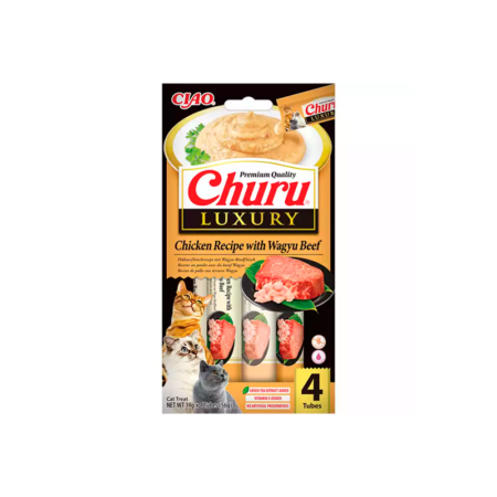 Churu Luxury de Pollo con Carne de Waygu para Gatos