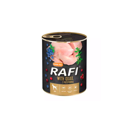 Lata Rafi Húmedo de Codorniz y Arándanos para Perros