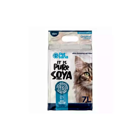 Petsana Fibra de Soja Ultra Aglomerante Lecho para Gatos 7L