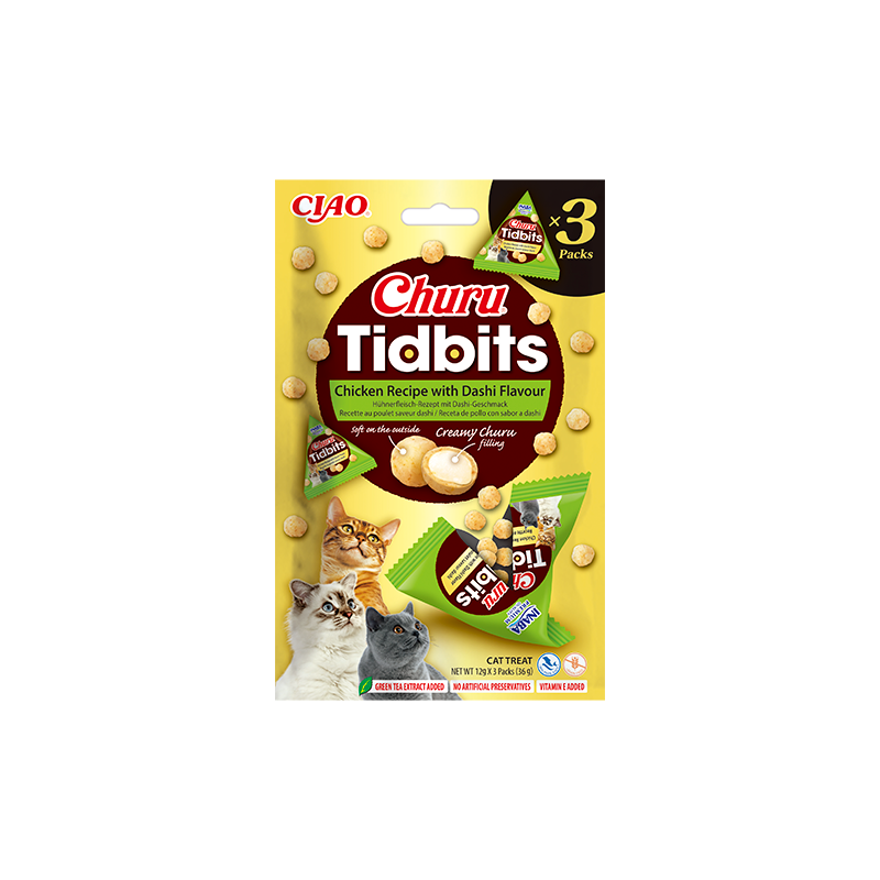 Churu CAT Tidbits Pollo con sabor Dashi