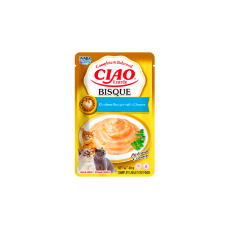 Churu Entrée Bisque Pollo con Queso para Gatos 40g