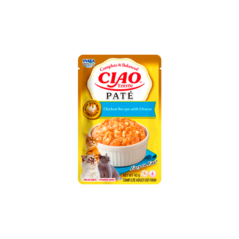 Churu Entrée Paté Pollo con Queso para Gatos 40g