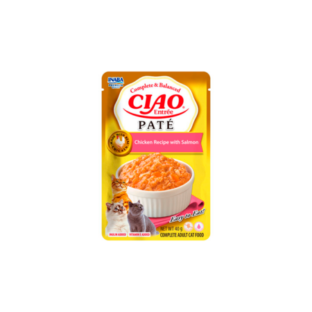 Churu Entrée Paté Pollo con Salmón para Gatos 40g