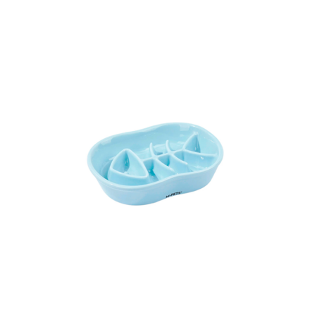 Comedero Serene Pescado para Perros y Gato azul claro